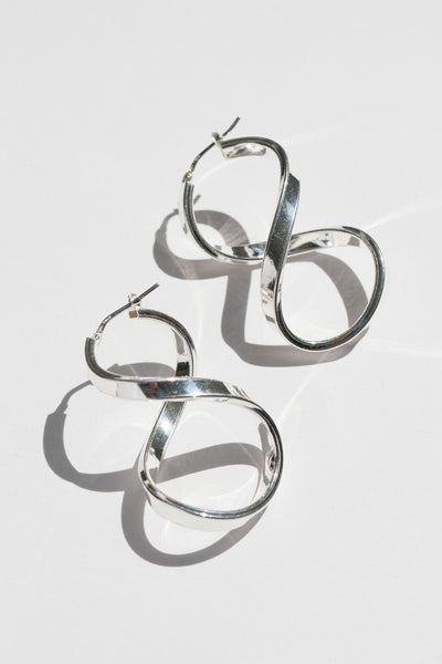Silver Infinity Earrings
