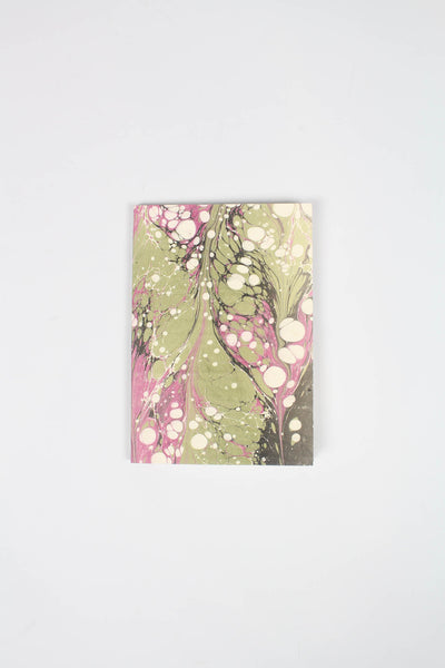 Black Green Pink Notebook - Handmade in Italy