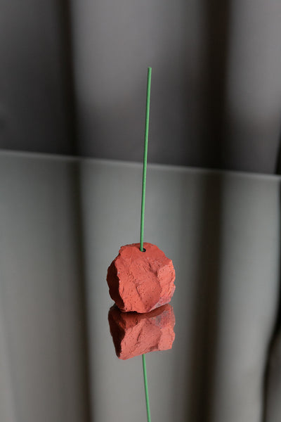 Red Jasper Crystal Incense Holder