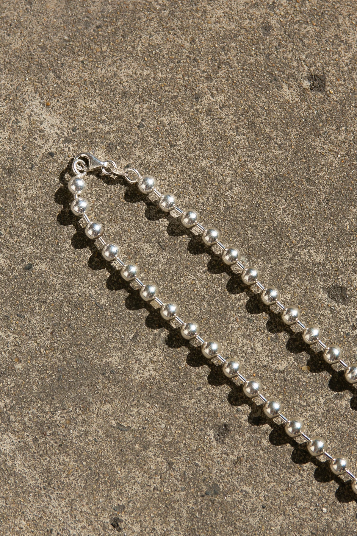 Ball Bearing Silver Necklace