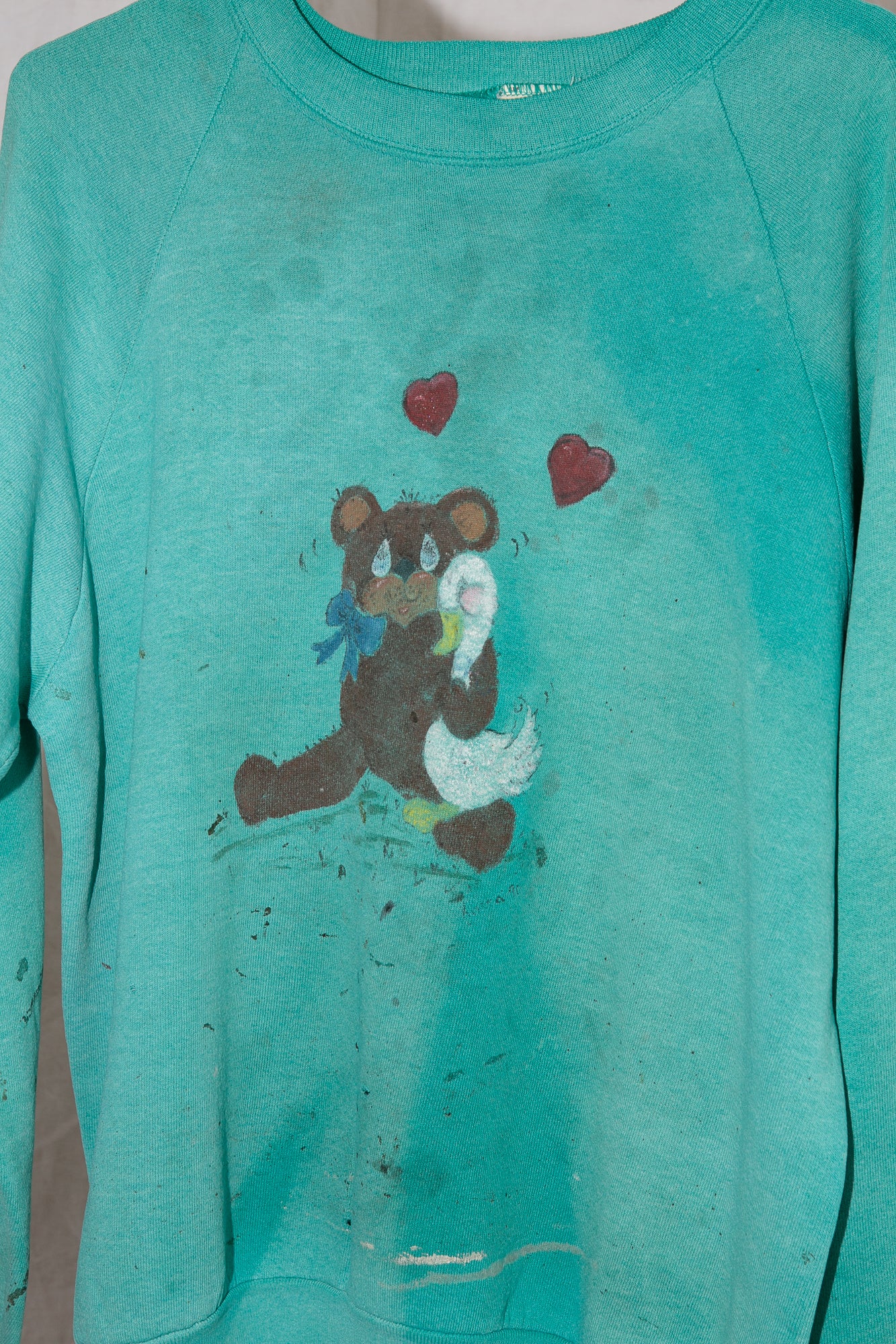 Blue bear & duck sweater
