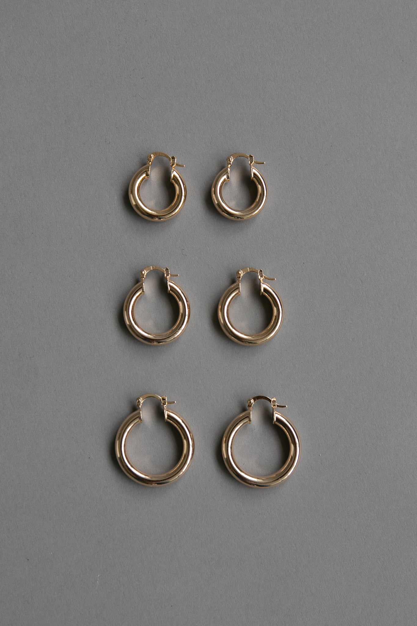 Gold Plated Small Stacey Hoops